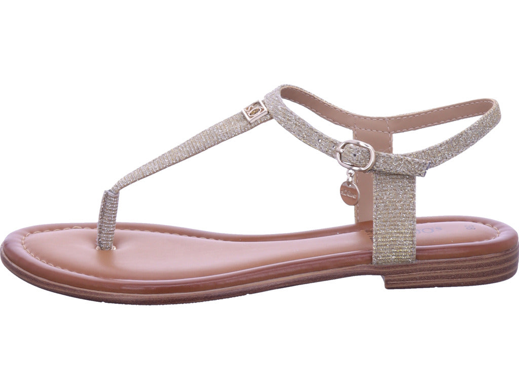 s.Oliver Damen Sandale  in gold