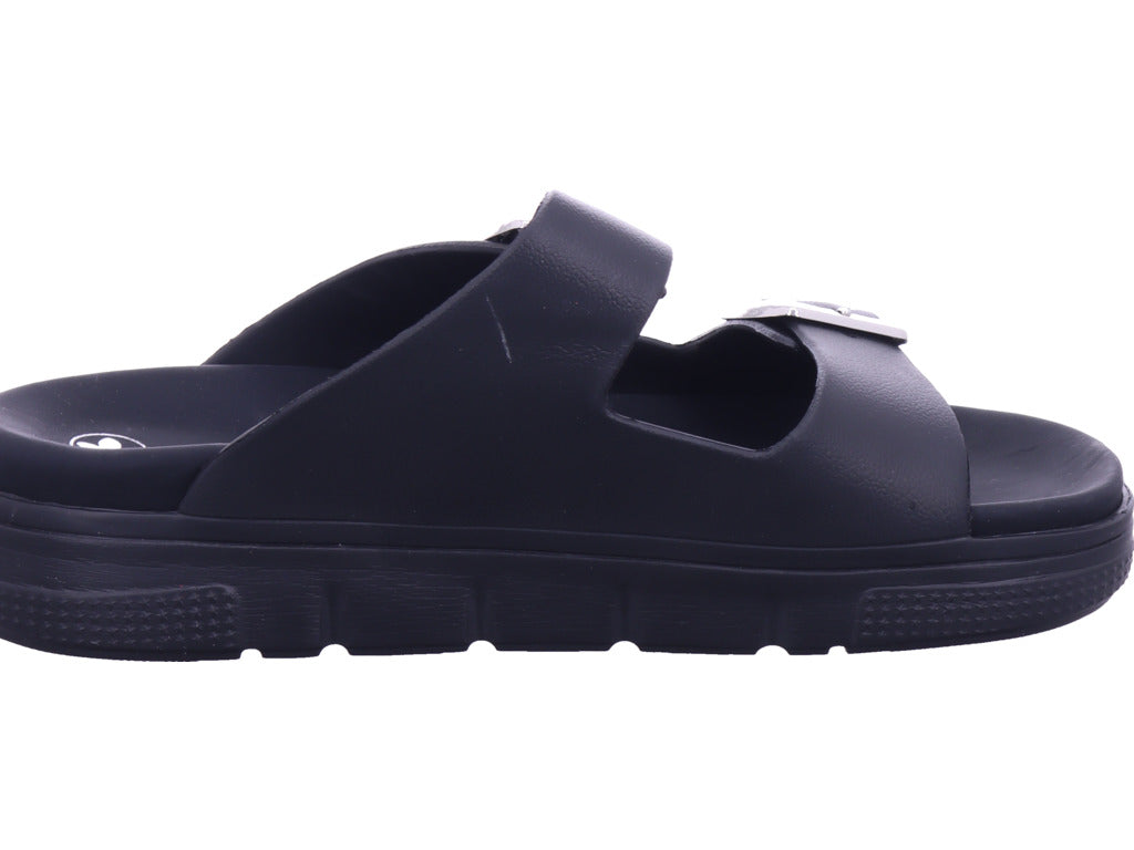 Rieker women's mule Fsk women's sandals in black