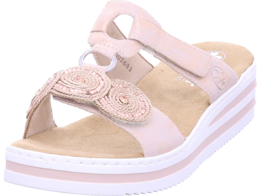 Rieker Women's Mule in Rose