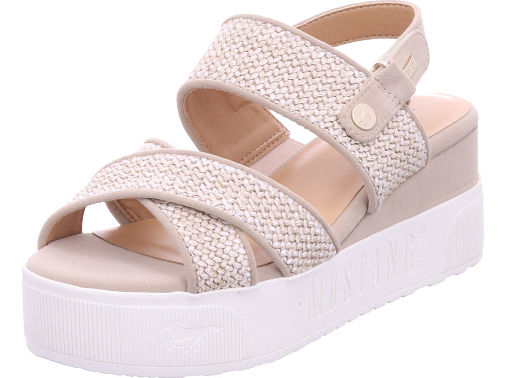 Mustang Damen Sandalette  in beige