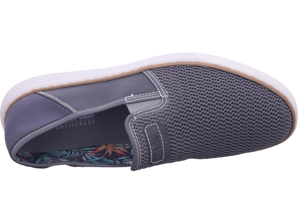 Rieker Men's Slip-On Shoes, Men's Casual Shoes in Grey