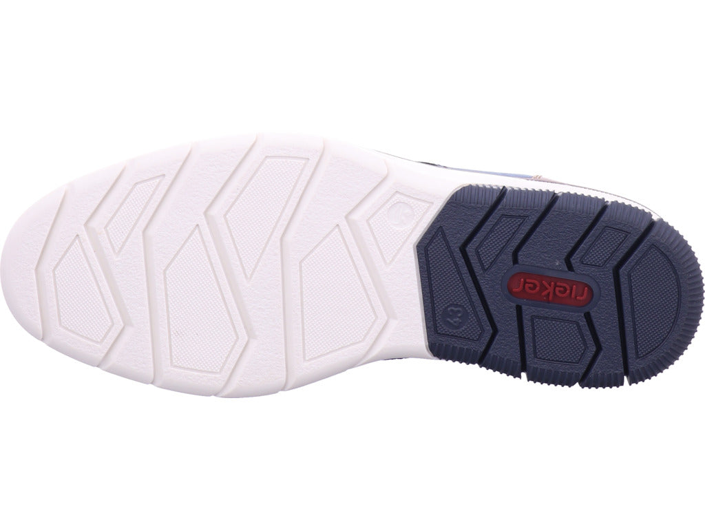 Rieker Herren Slipper Fsk Herren Halbschuhe in blau