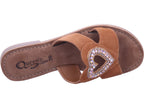 Queens Damen Pantolette  in braun