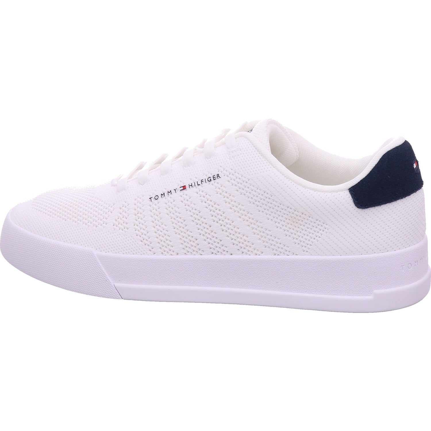 Tommy Hilfiger Herren Sneaker Th Court Knit in weiß