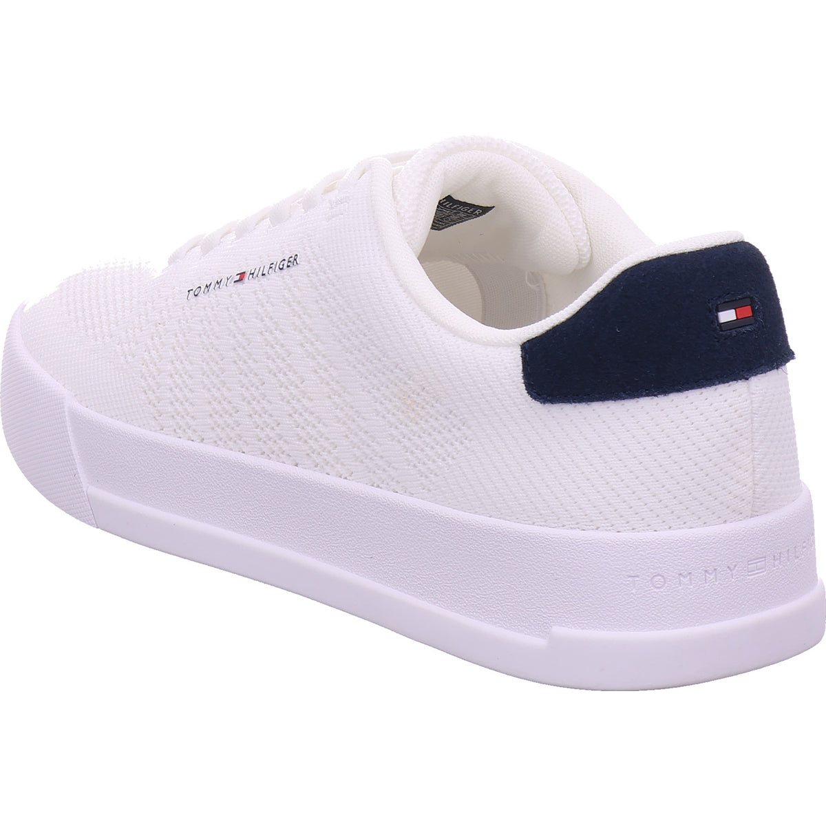 Tommy Hilfiger Herren Sneaker Th Court Knit in weiß