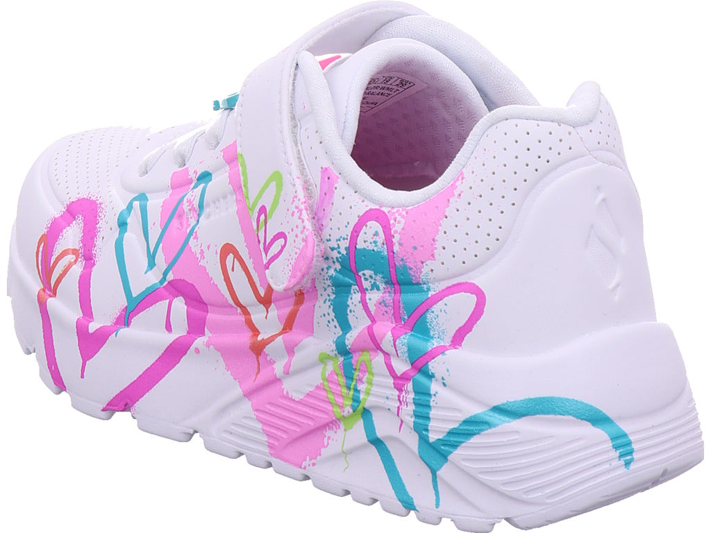 SKECHERS Mädchen Sneaker Uno Lite in weiß