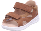 Superfit Damen Sandale Sandale Leder \ Lagoon in braun