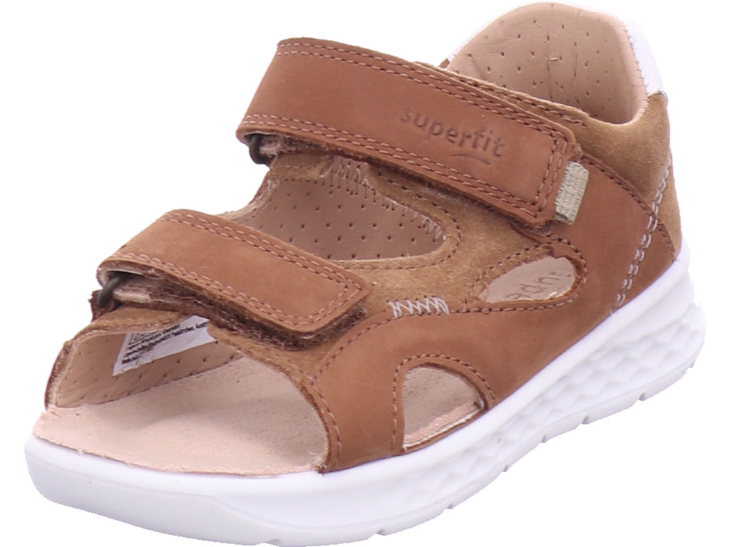 Superfit Damen Sandale Sandale Leder \ Lagoon in braun