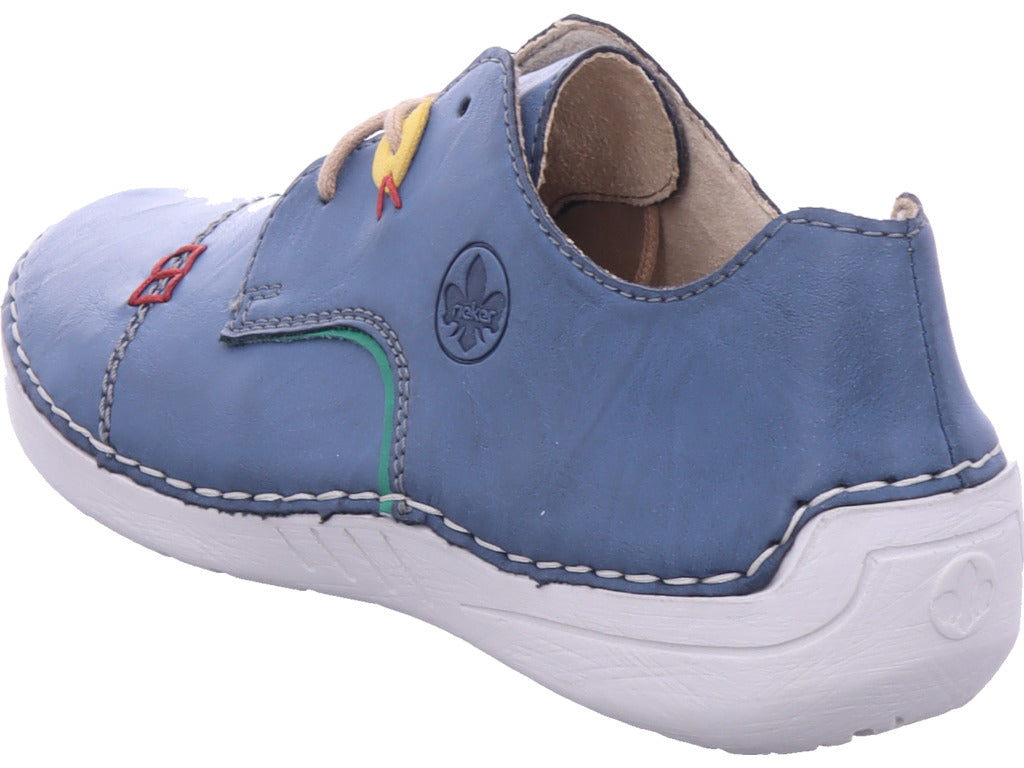Rieker Damen Sneaker Fsk Damen Halbschuhe in blau