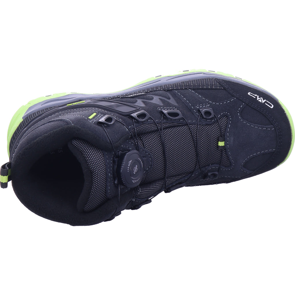 CMP Unisex - dětské turistické boty Kiruna Mid v černé barvě