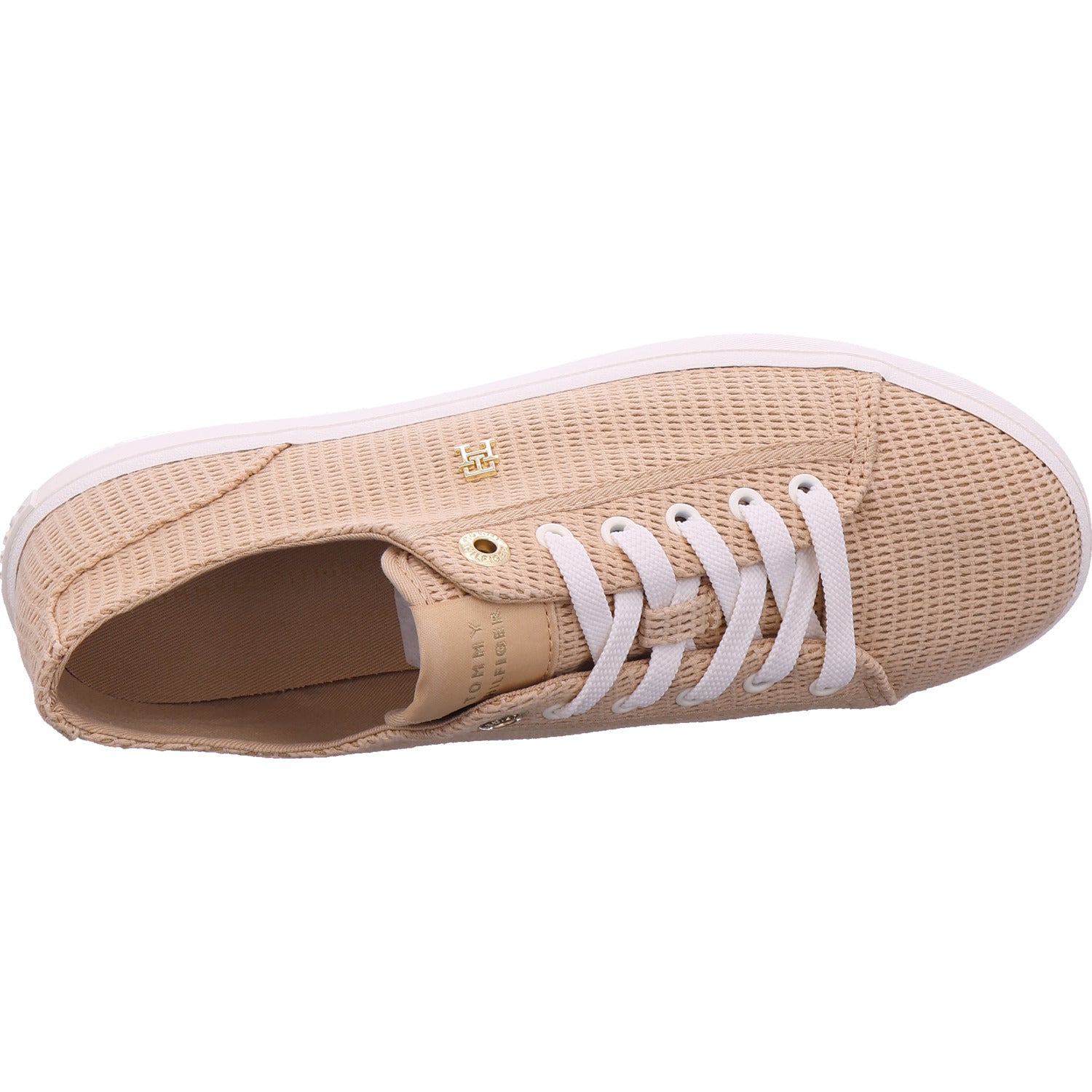 Tommy Hilfiger Damen Sneaker Th Webbing Summer Sandal in beige