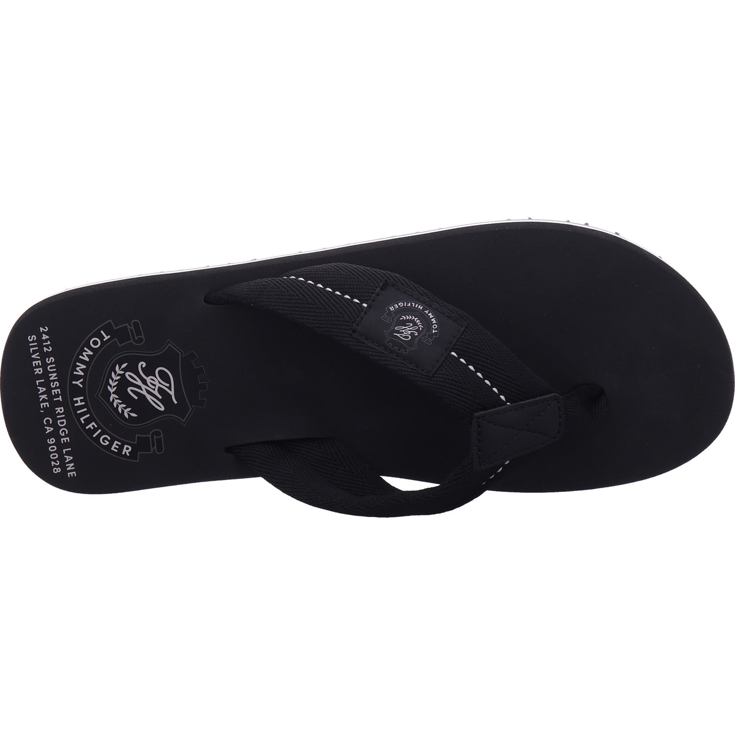 Tommy Hilfiger Men's Beach Sandals Patch Hilfiger Beach Sandal in Black