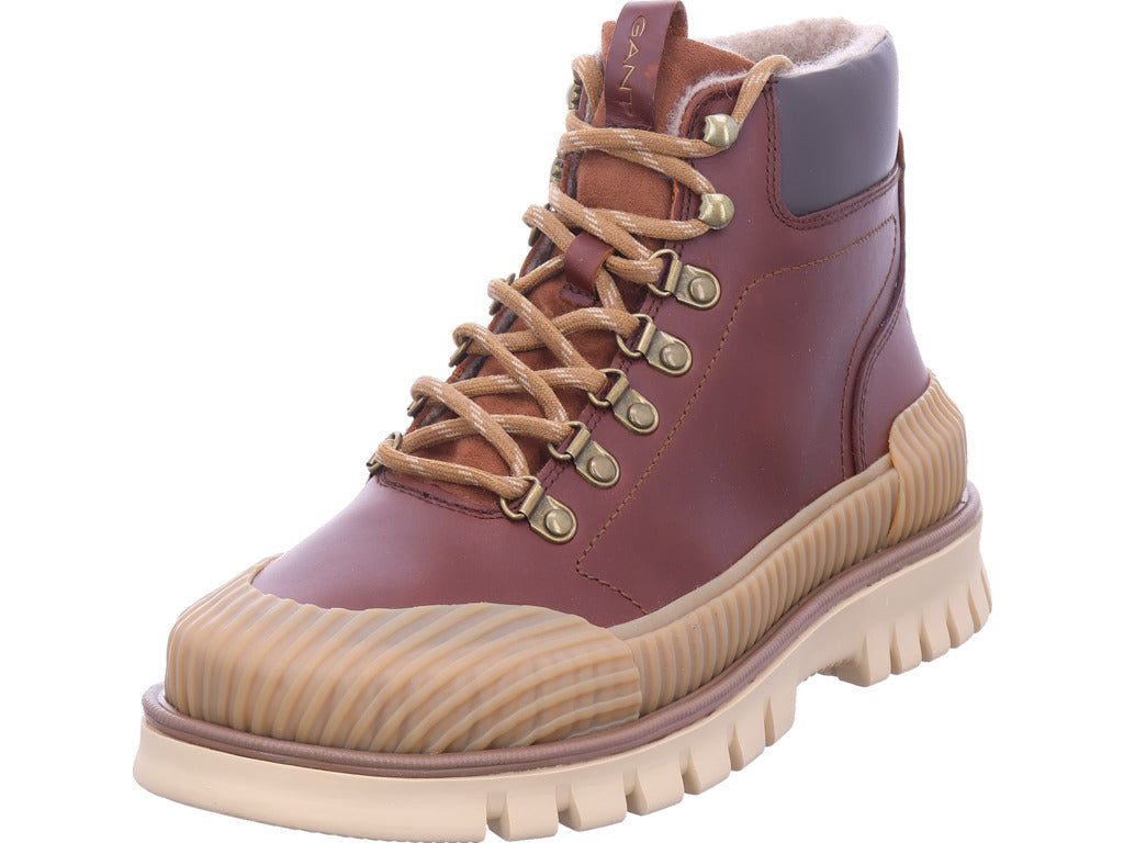 Gant pánské šněrovací boty Nebrada Mid Boot v hnědé barvě