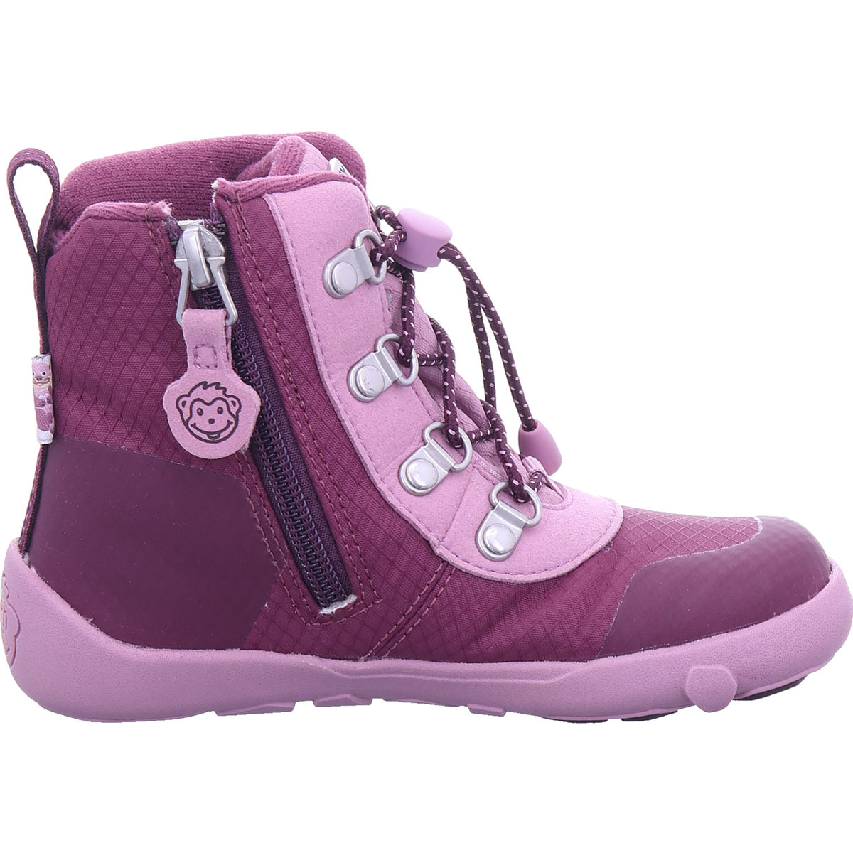 Affenzahn Mädchen Barfußschuhe Otter in bordo