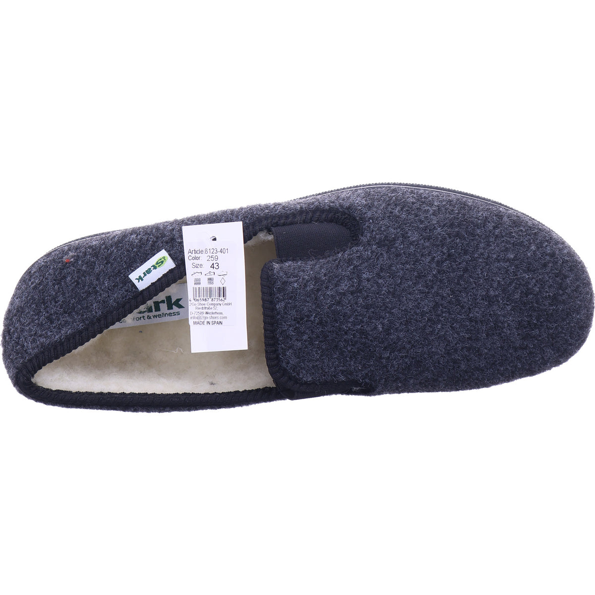 2 GO FASHION Herren Hausschuh Dr. Stark in grau
