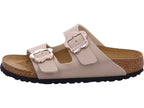 Birkenstock Damen Pantolette Arizona Flower Buckle Kids in beige