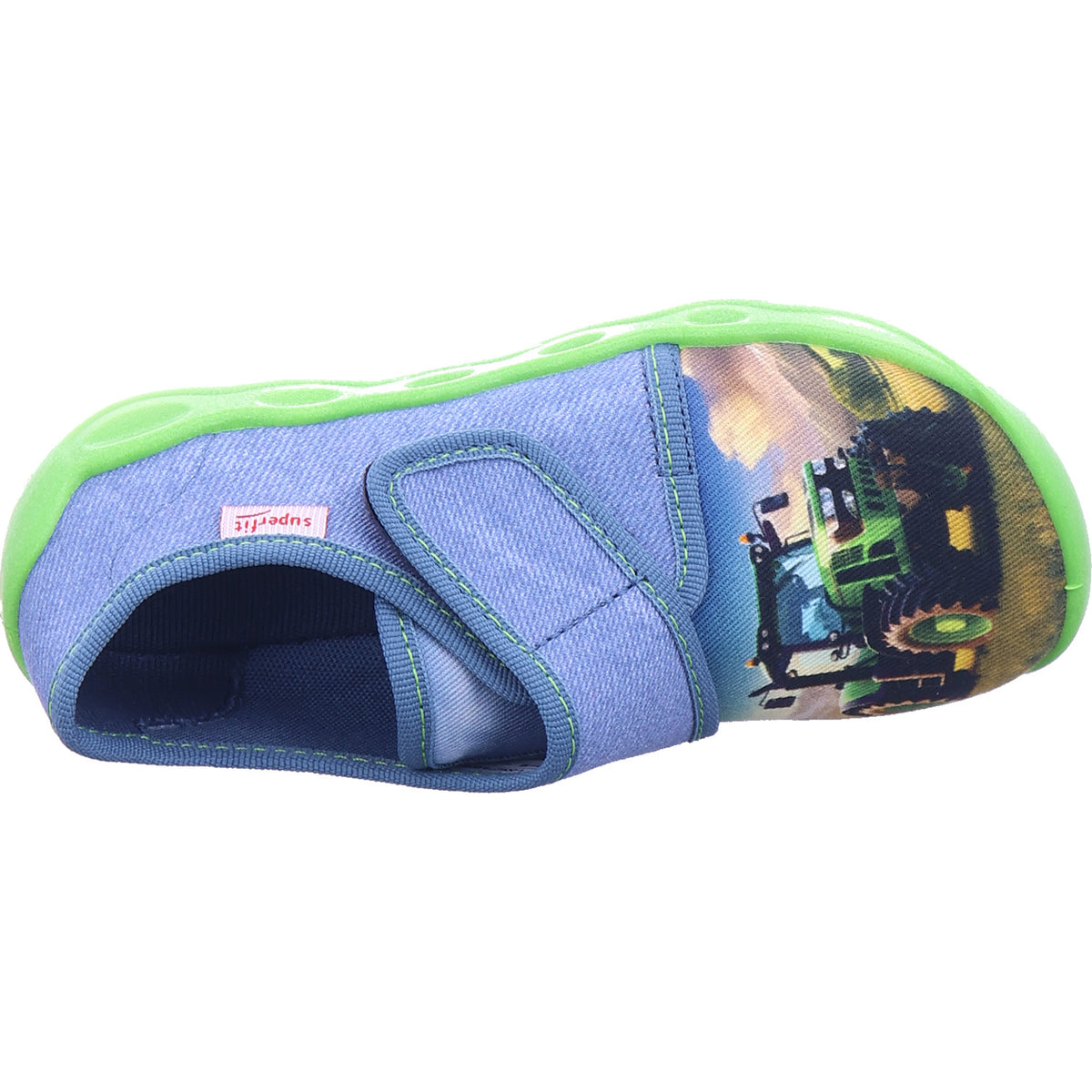 Superfit Jungen Hausschuh Hausschuh Textil \ Bubble in blau