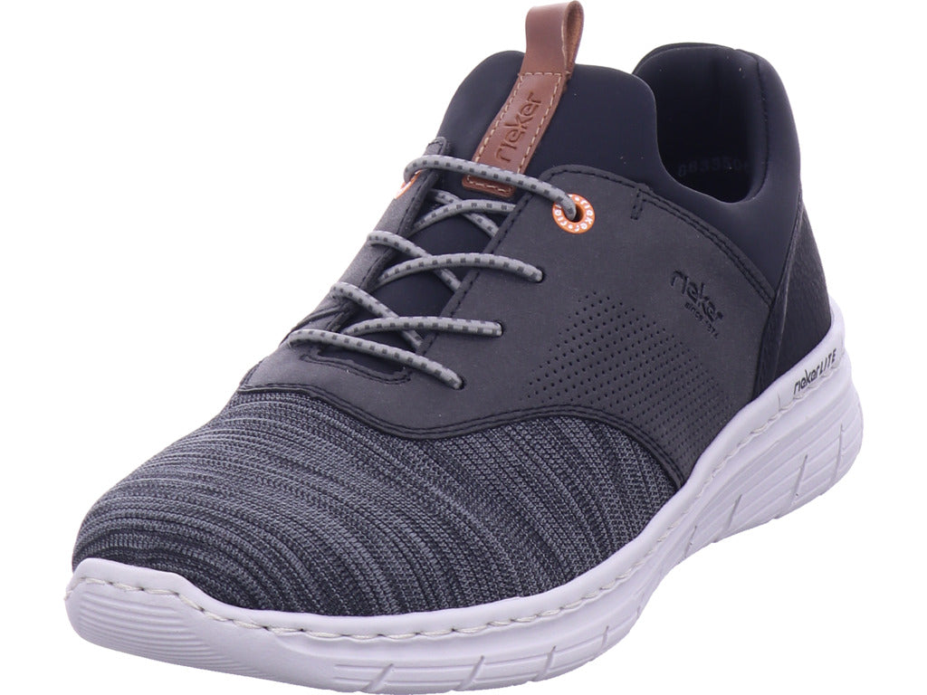 Rieker Herren Slipper Fsk Herren Halbschuhe in grau