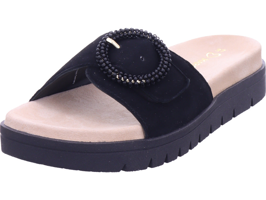 Marco Tozzi Damen Pantolette  in schwarz