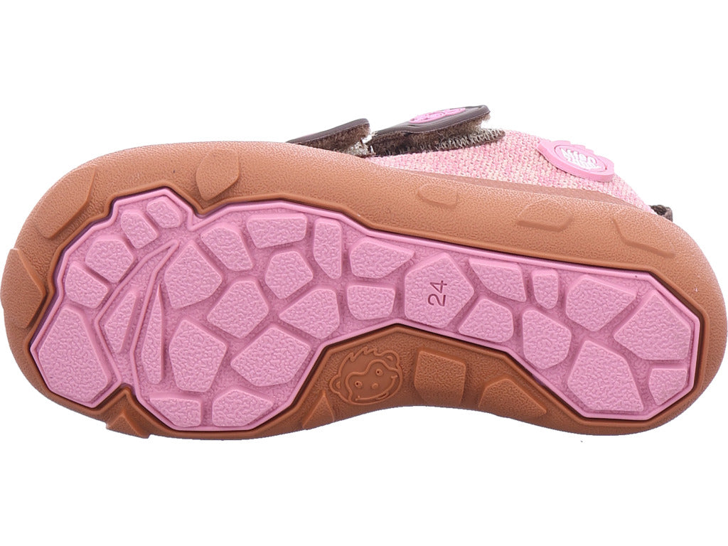 Affenzahn Girls' First Steps Shoe Deer in Pink