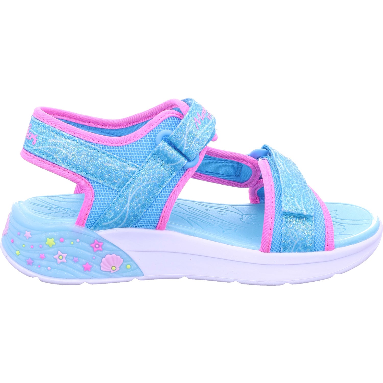SKECHERS dívčí sandály Mermaid Dreams Sandal v modré barvě