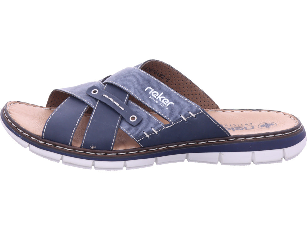 Rieker Herren Pantoffel  in blau