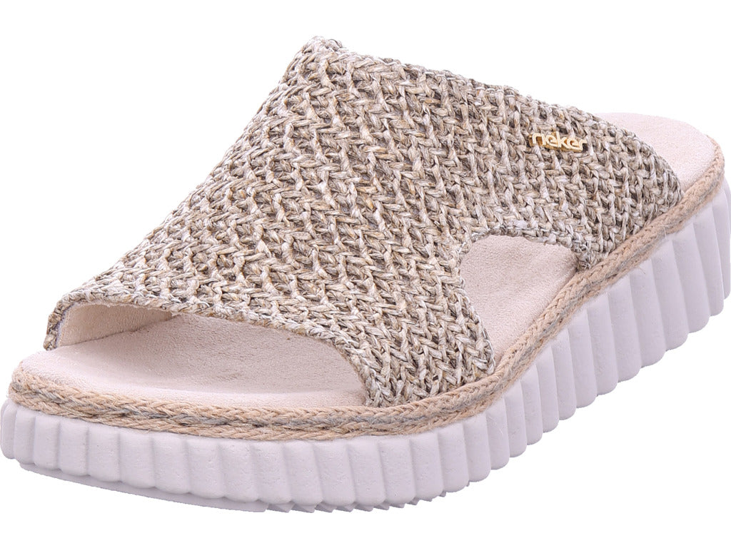 Rieker Damen Pantolette  in beige