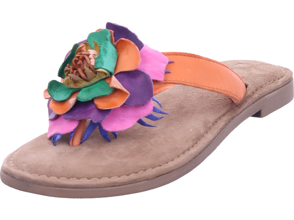 Queens women's mules in orange