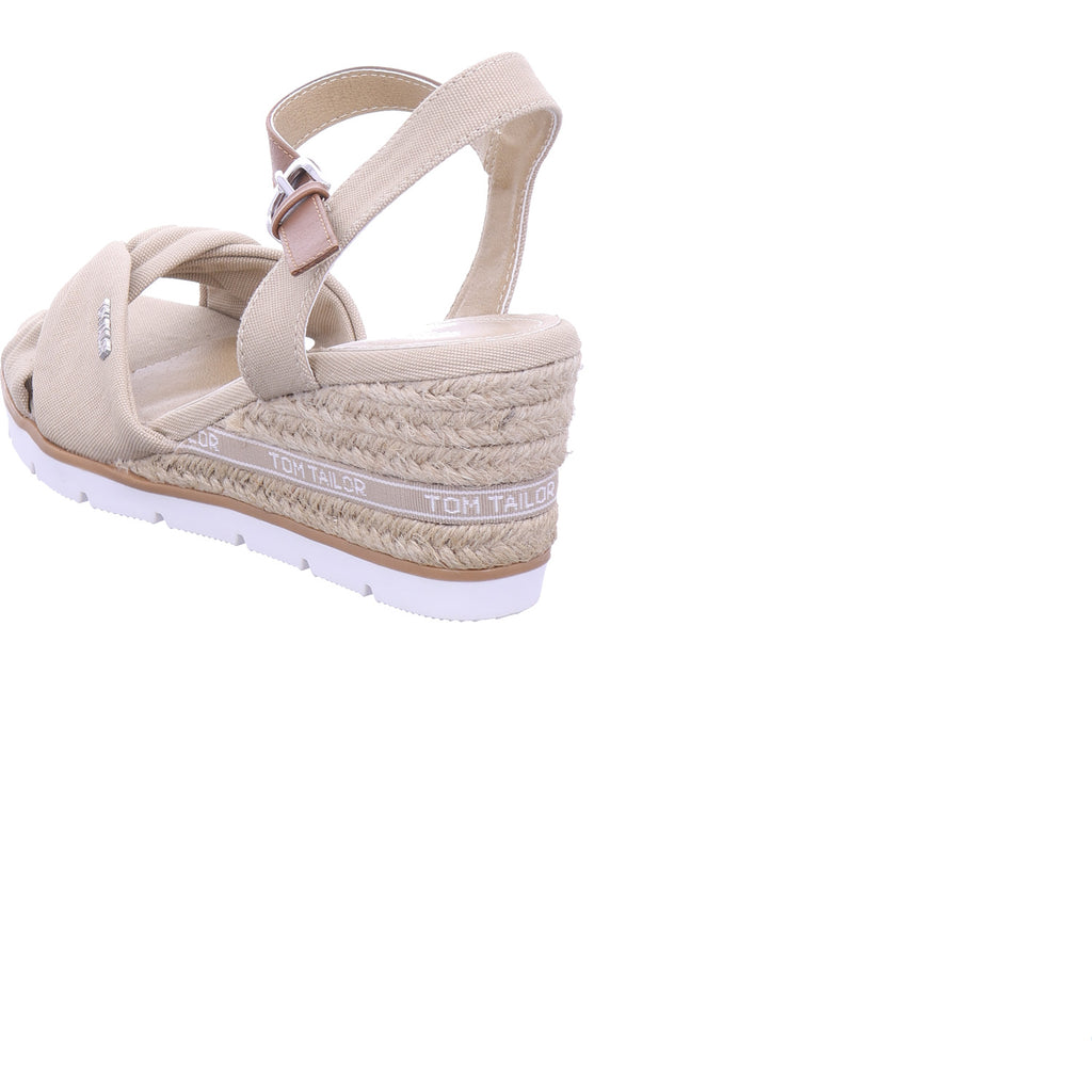 Tom Tailor Damen Sandale  in beige