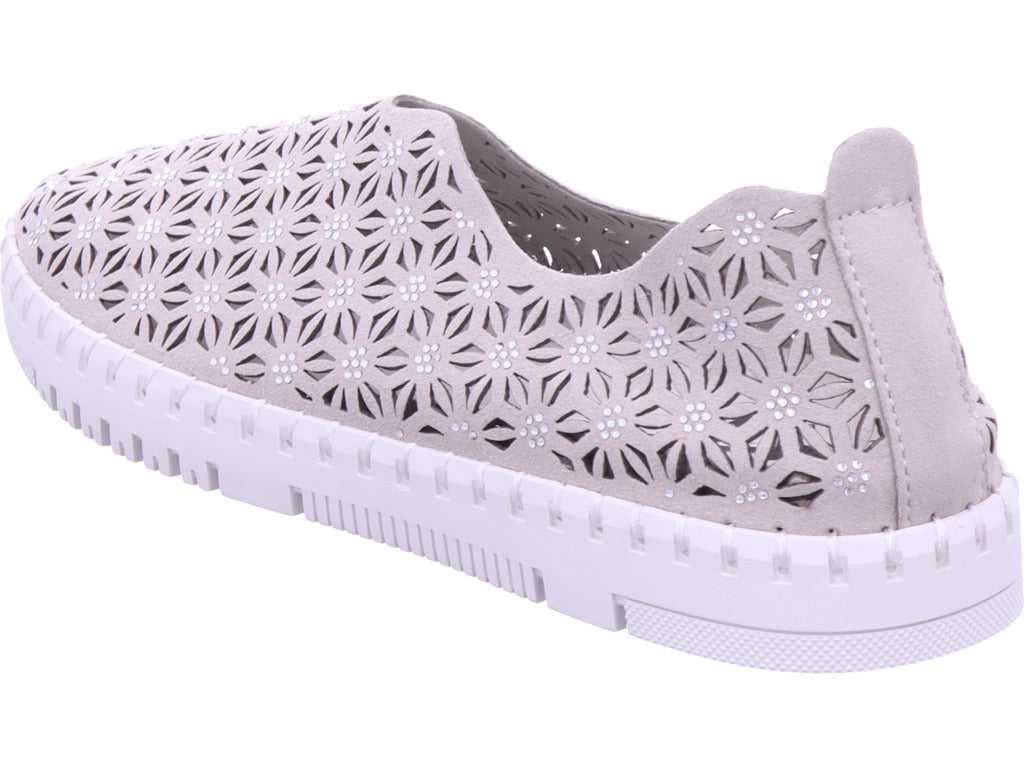 2 GO FASHION Women's Slip-Ons in beige