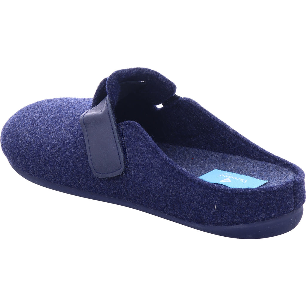 Florett Herren Hausschuh Carlo Pantoffel in blau