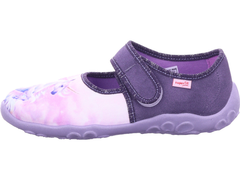 Superfit Girls' Slippers, Textile Slippers, Bonny in purple