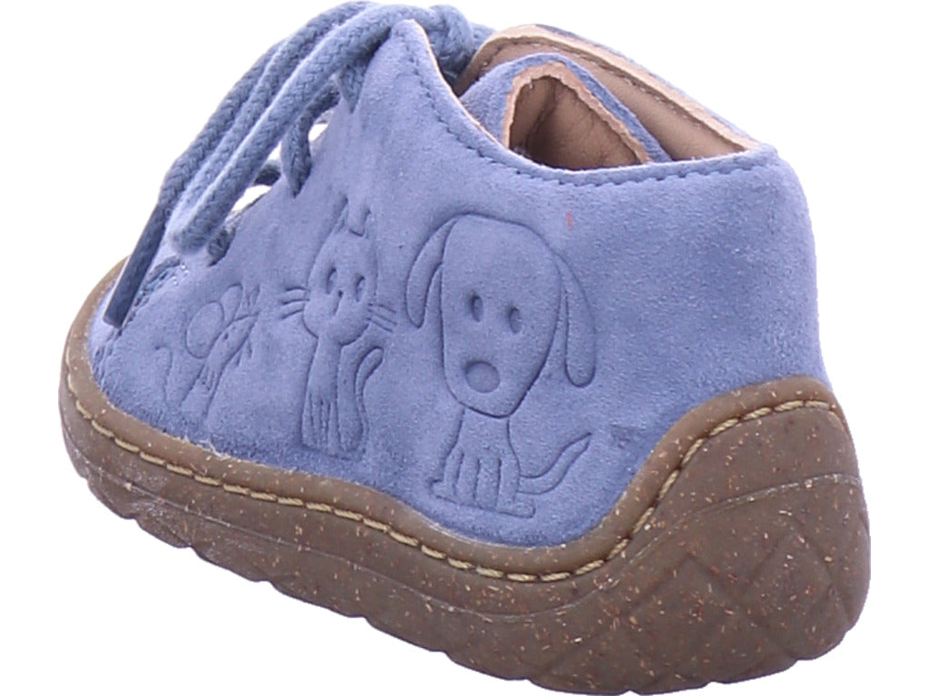 Superfit Unisex - Kinder Halbschuh Stiefelette Leder \ Saturnus in blau