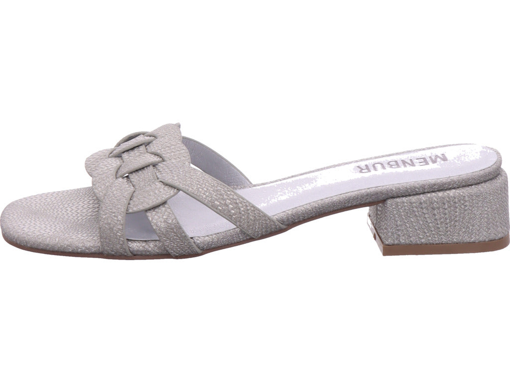 Menbur Damen Pantolette  in silber