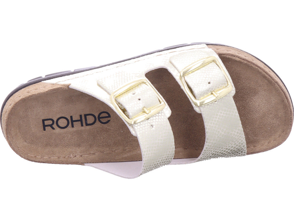 Rohde Damen Pantolette Riesa-H in gold