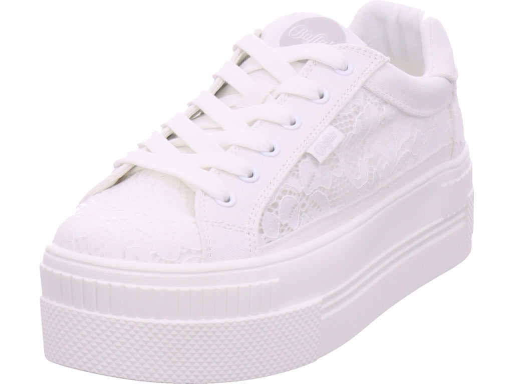 Buffalo textile shoe in white