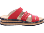 Rieker Women's Mule Fsk Women's Sandals in red