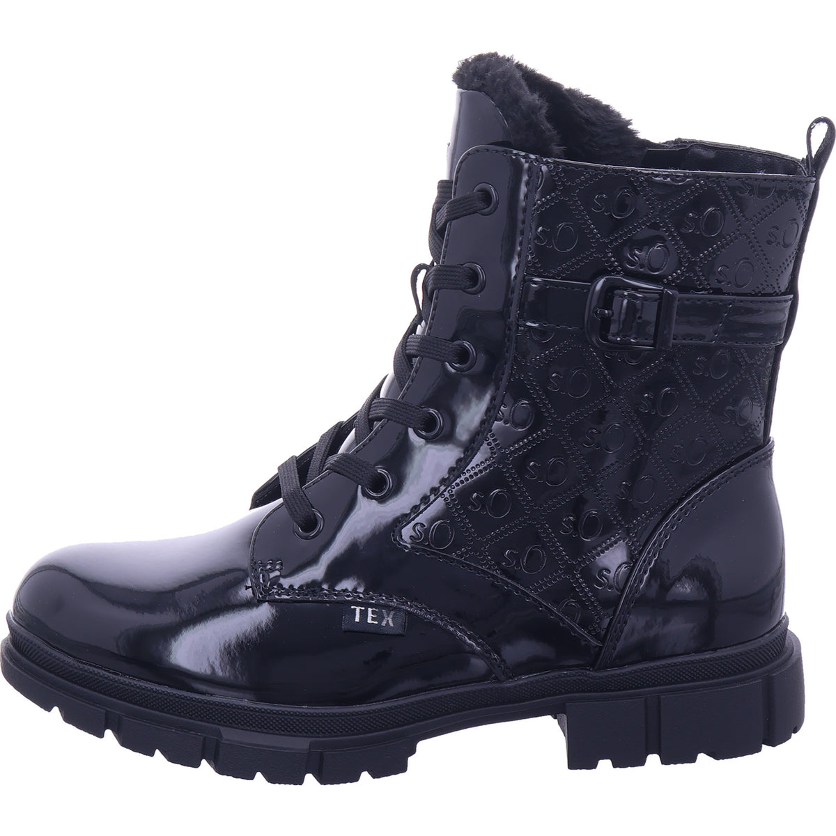 s.Oliver Mädchen Stiefelette  in schwarz