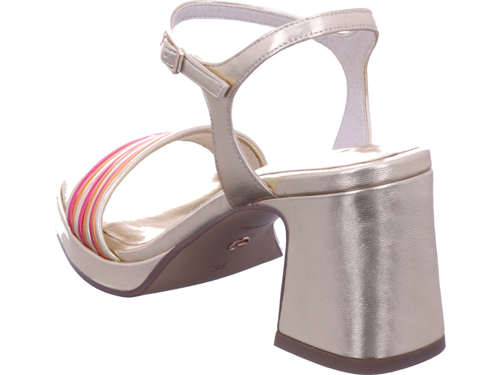 Tamaris Damen Sandalette  in gold