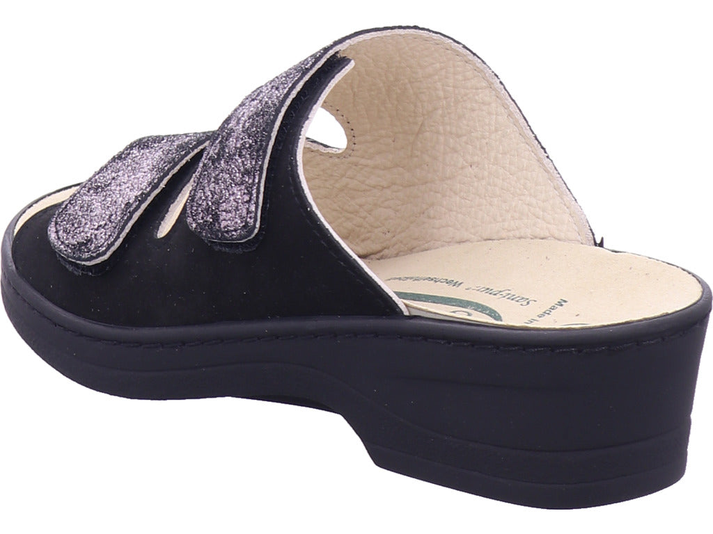 Algamare Damen Pantolette  in schwarz