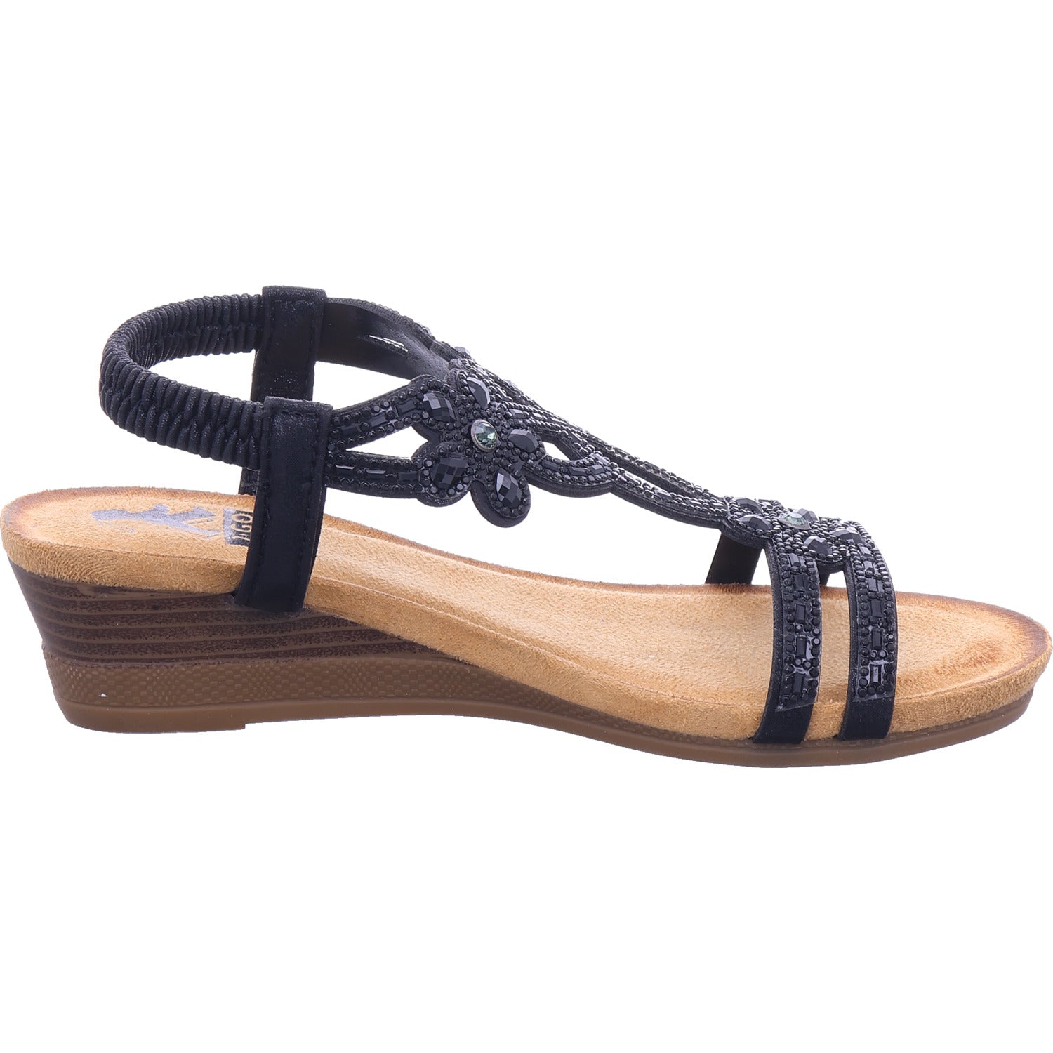 2 GO FASHION Dámské sandály v černé barvě