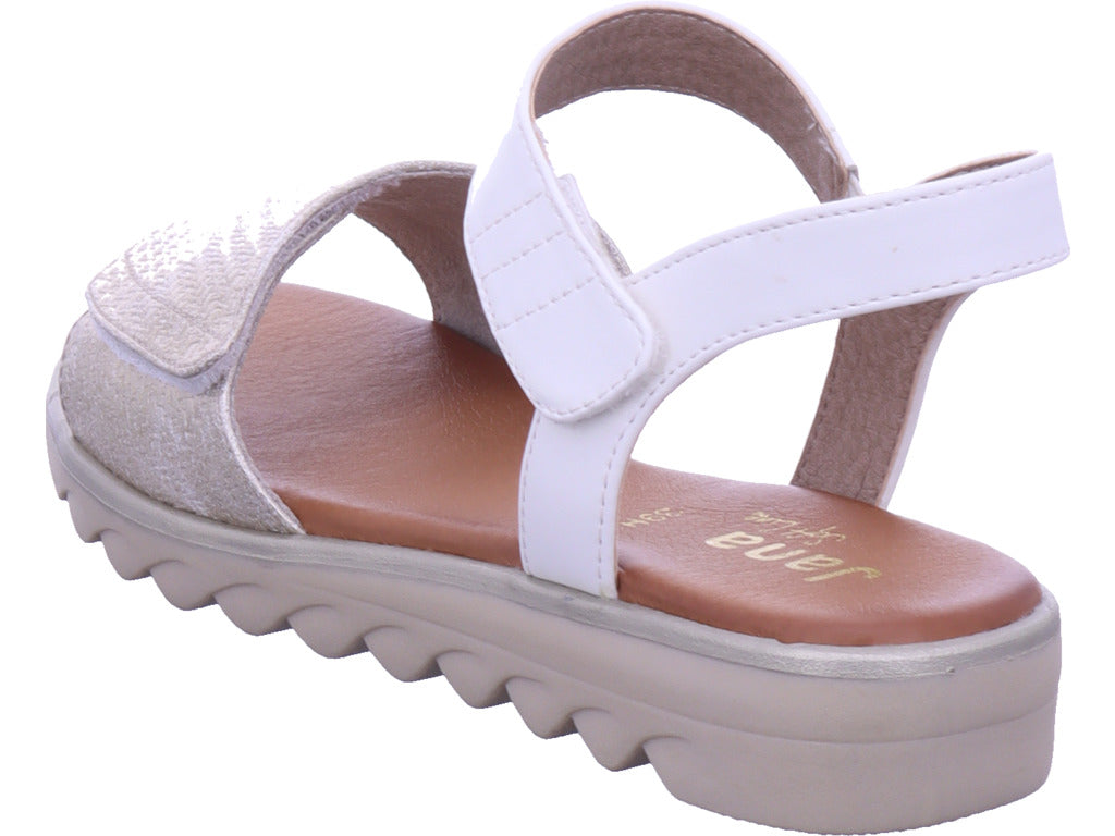 Jana Damen Sandalette  in weiß