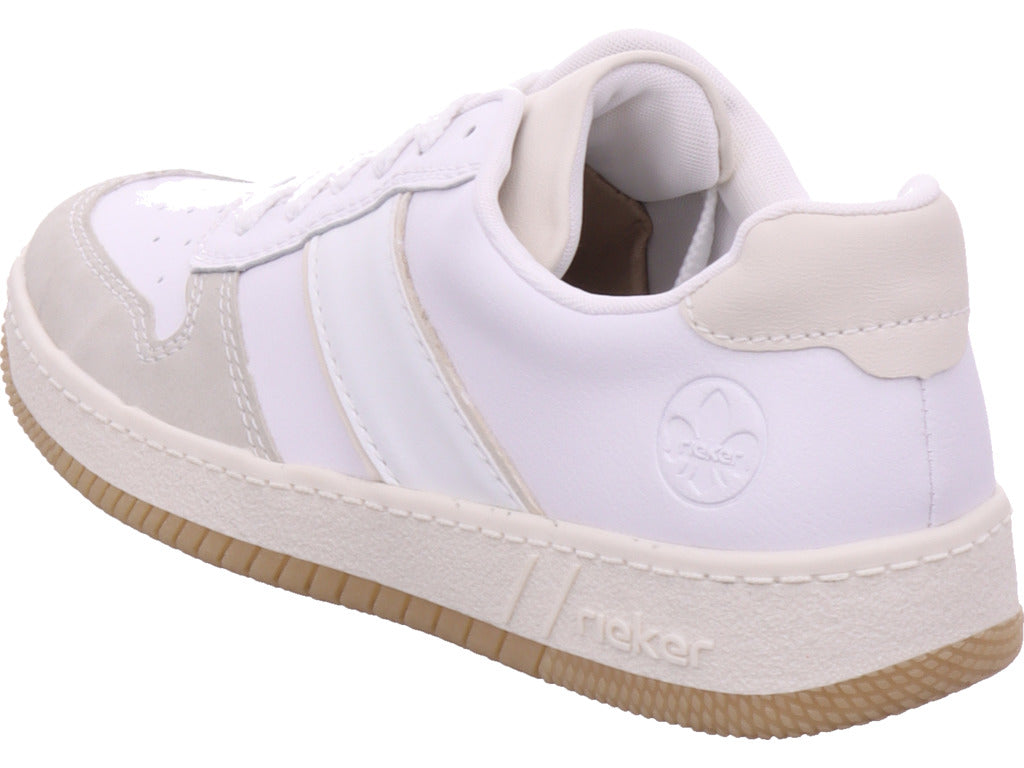 Rieker Damen Sneaker Fsk Damen Halbschuhe in weiß