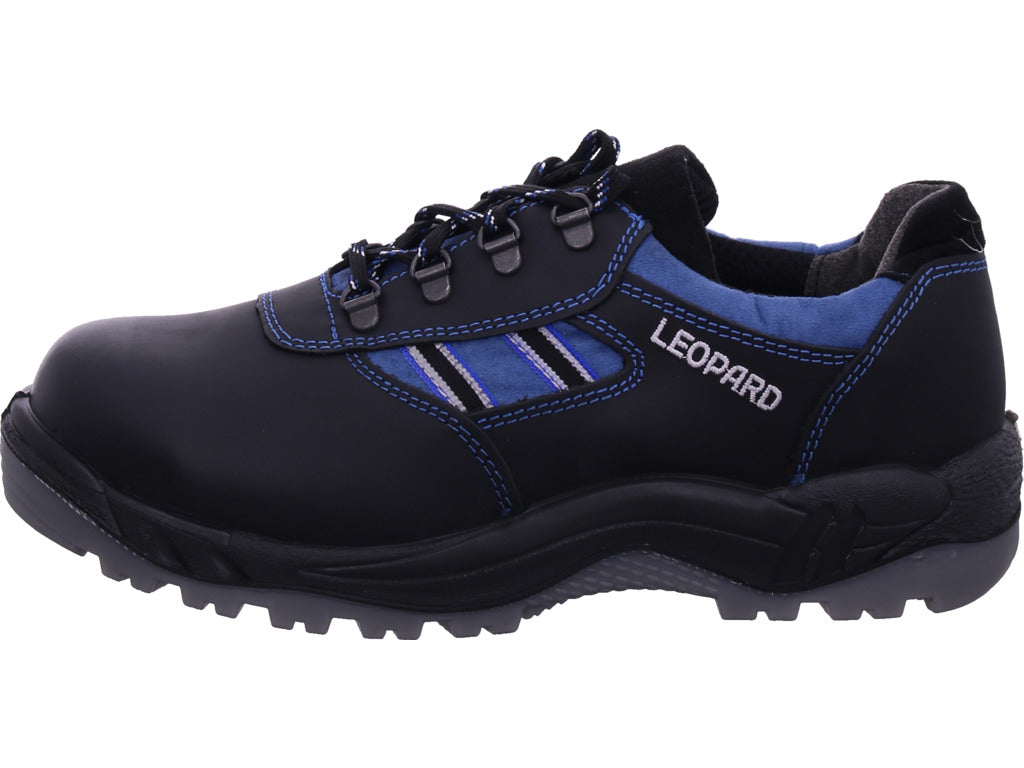 Pánská pracovní bota s leopardím vzorem S2 v černé barvě