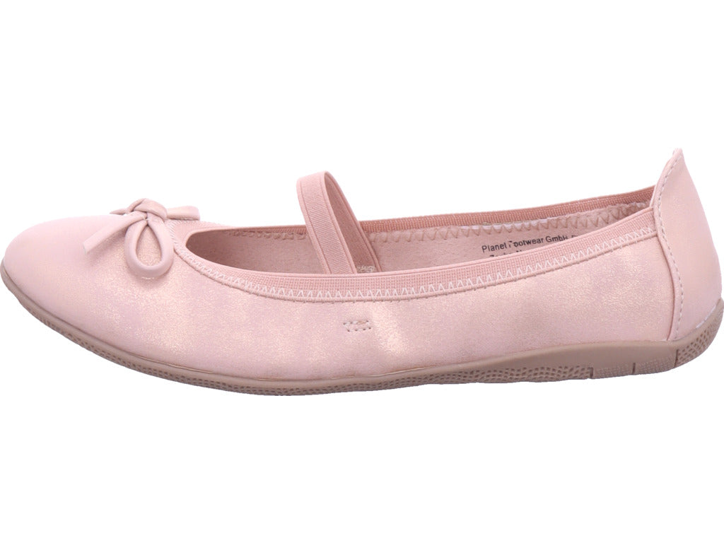 Planet Footwear Mädchen Ballerina  in rose