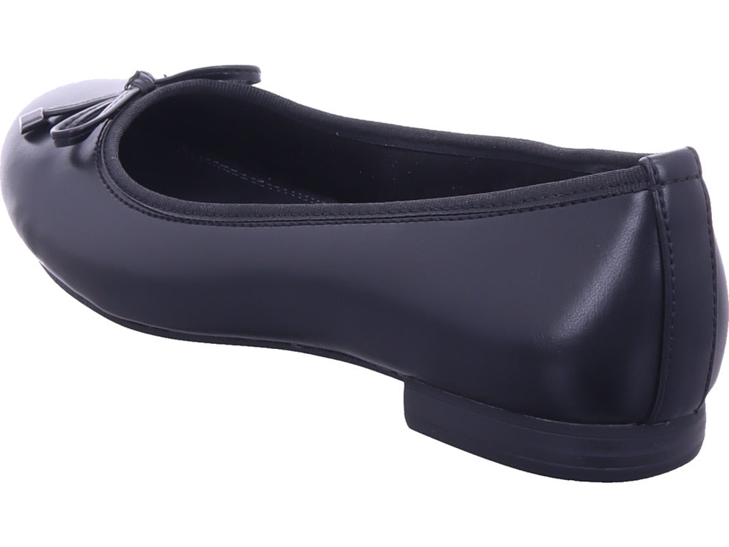 Marco Tozzi Women's Black Ballerina Flats