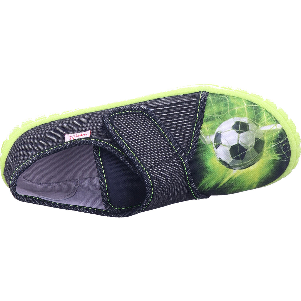 Superfit Jungen Hausschuh Hausschuh Textil \ Bill in schwarz