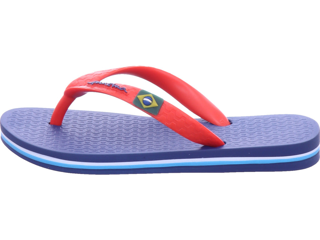 Ipanema Unisex – dětské plážové boty Ipanema Clas Brasil Ii Kids v modré barvě