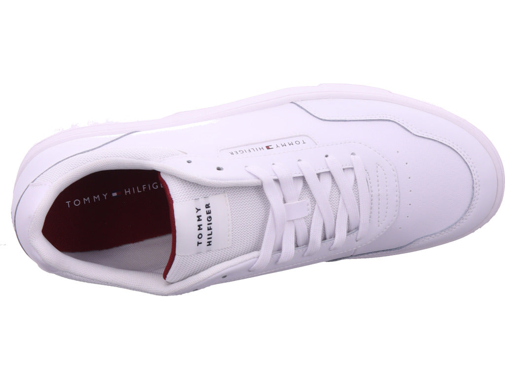 Tommy Hilfiger Men's Sneakers Th Basket Core Lth Pinperf in White