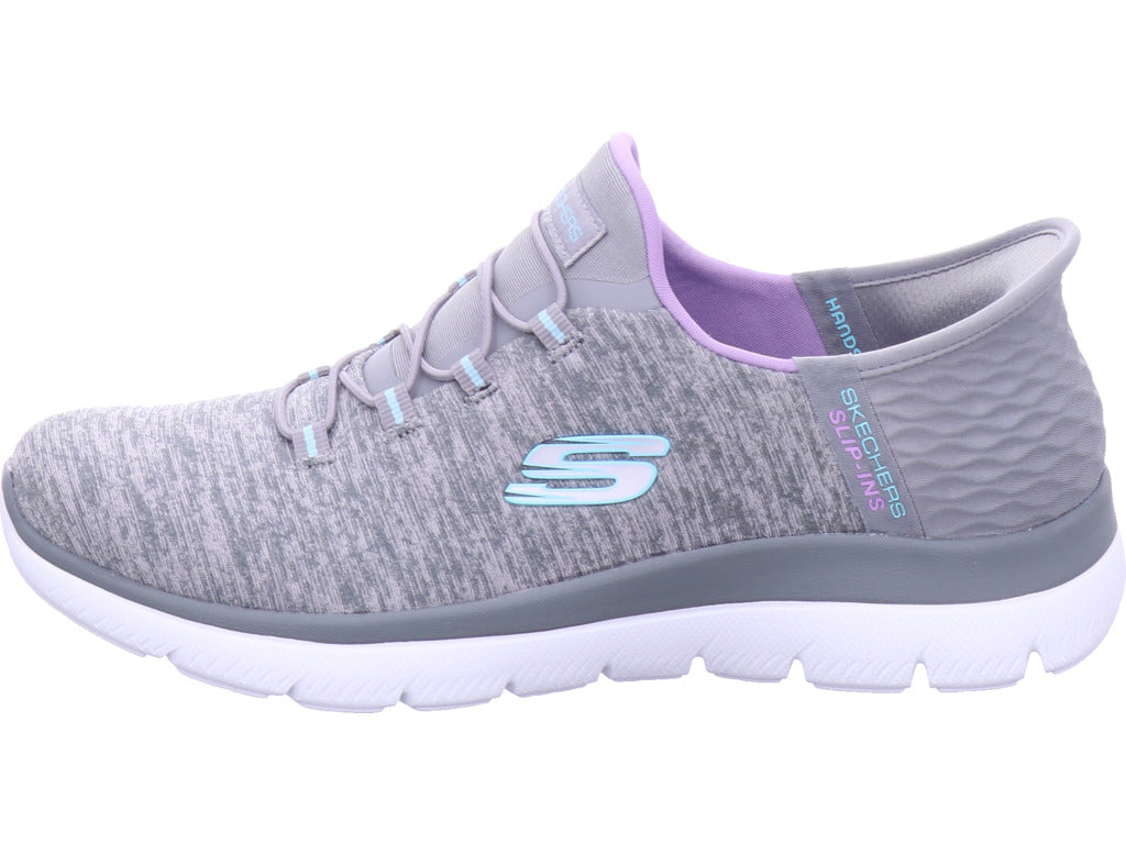 Dámské nazouváky SKECHERS v šedé barvě